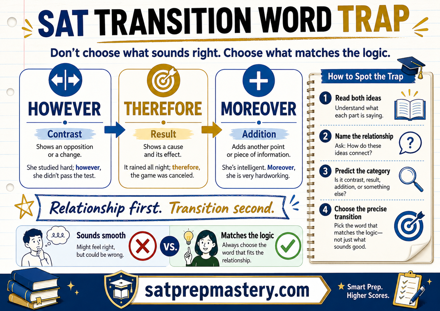 SAT Transition Word Trap